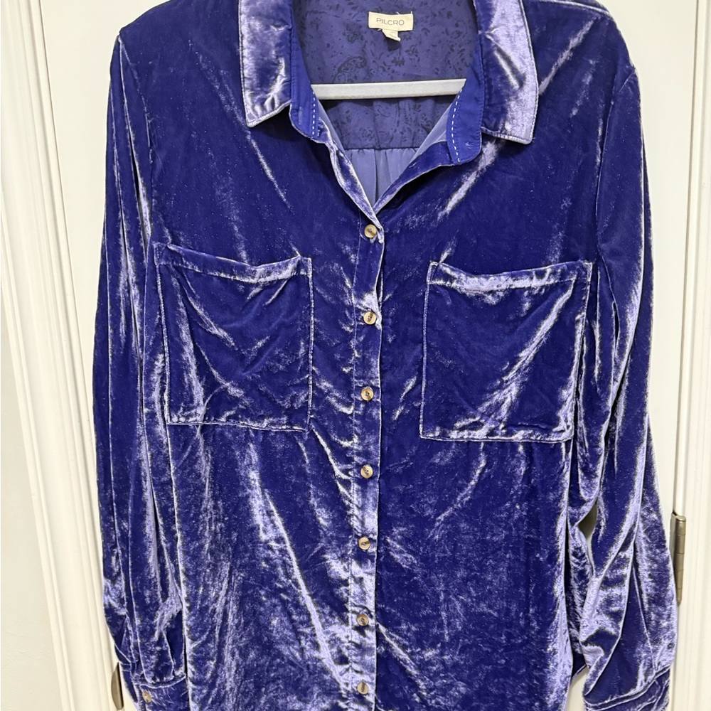 Pilcro Purple Patterned Fabric